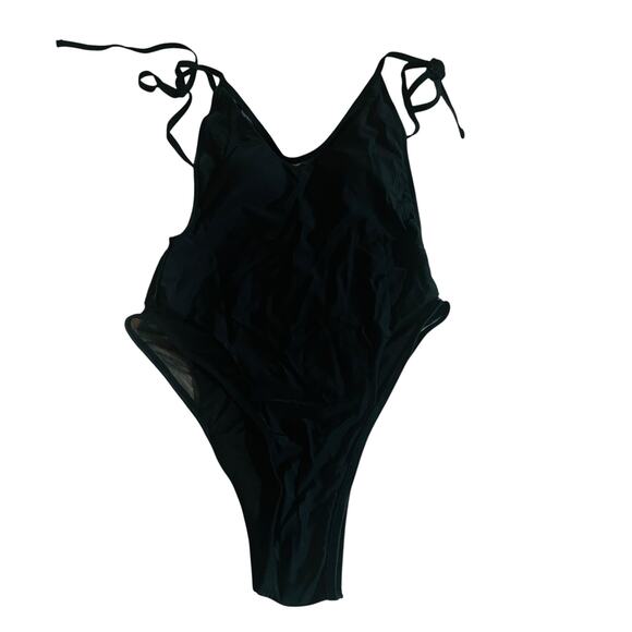 NN Body Other - NN Body Tie Shoulder One Piece Swimsuit Size S Small NEW Black